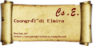 Csongrádi Elmira névjegykártya